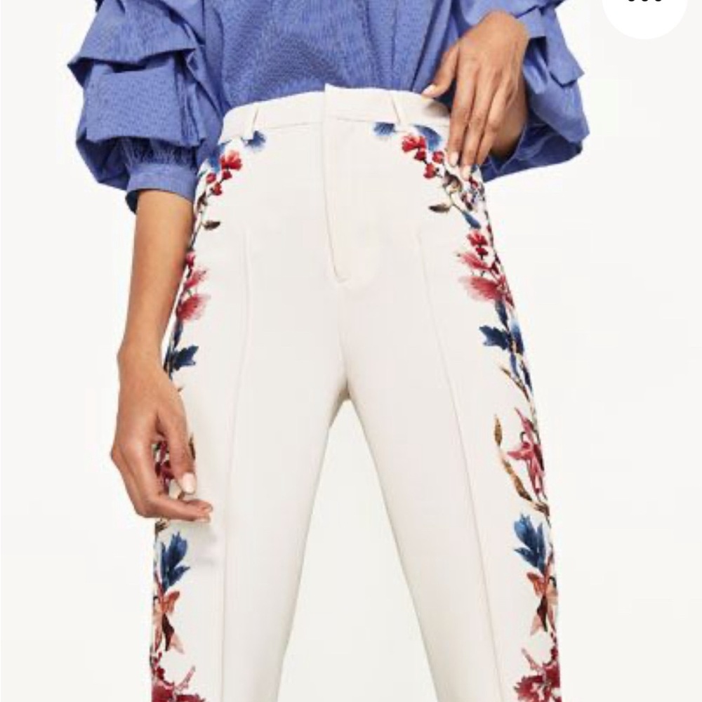 Zara floral pants